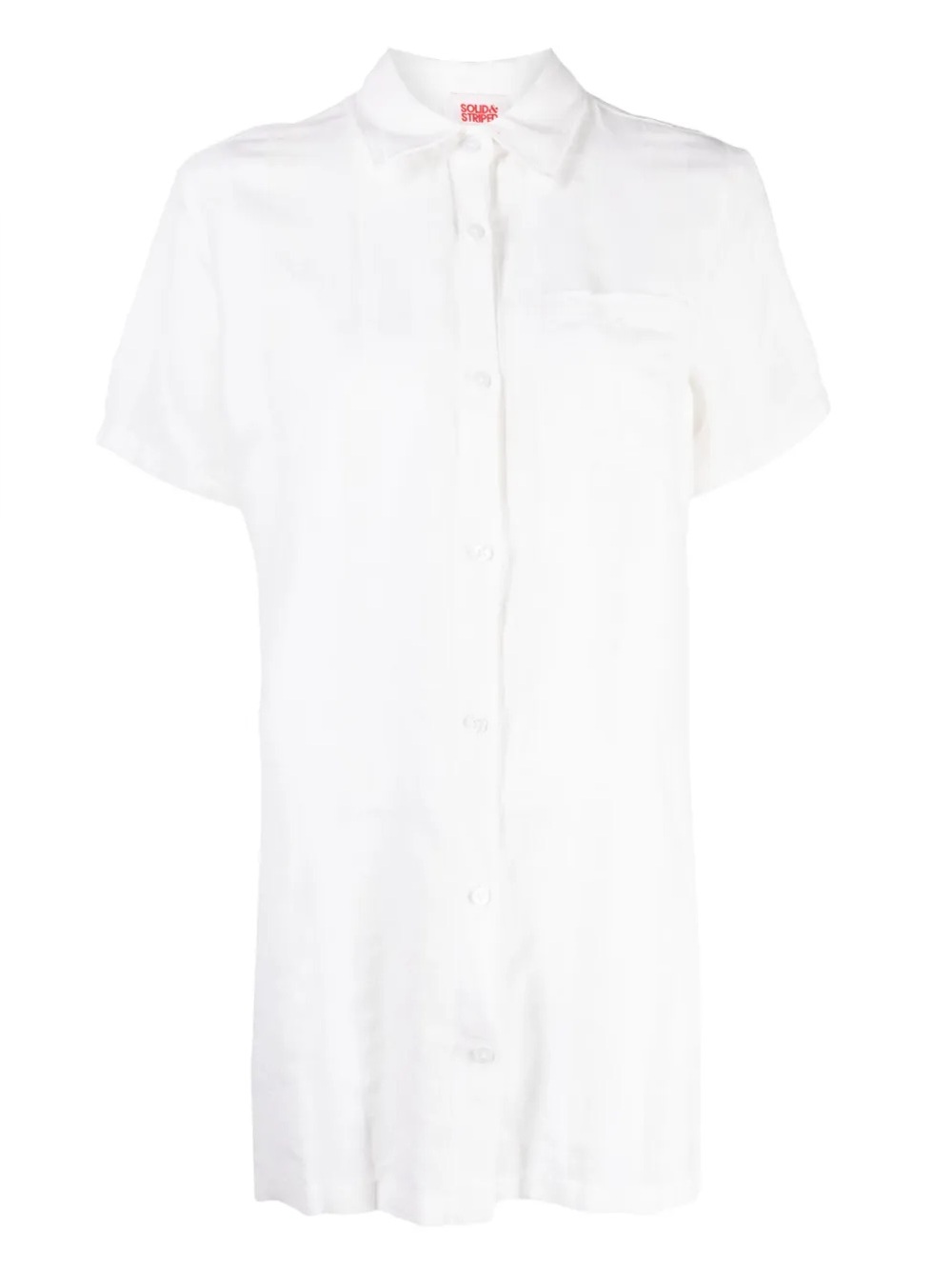 SOLID & STRIPED The Cabana collared beach dress white